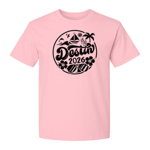 Destin 2026 T-Shirt, Florida Beach Vacation Graphic for Coastal Trip Travelers