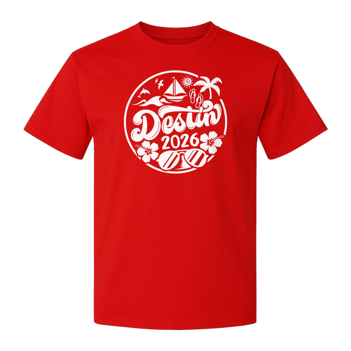 Destin 2026 T-Shirt, Florida Beach Vacation Graphic for Coastal Trip Travelers