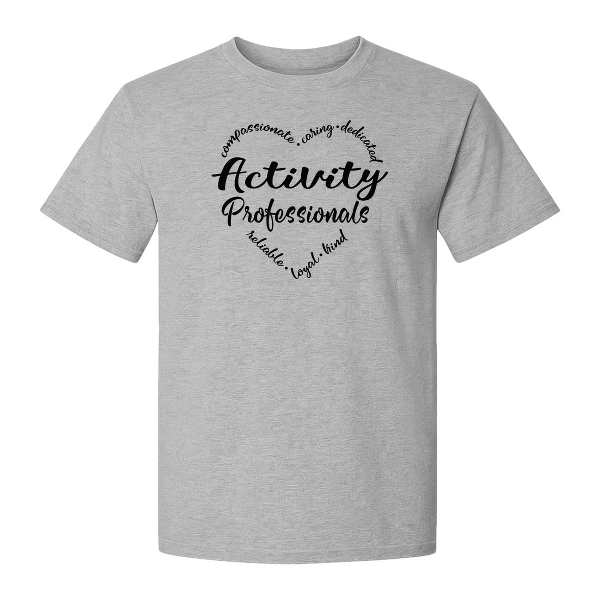 Activity Coordinator T-Shirt, Inspirational Workplace Gift for Senior Living Program Staff and Directors