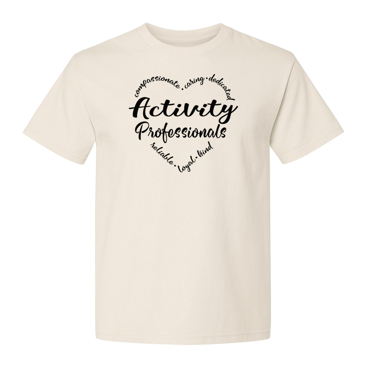 Activity Coordinator T-Shirt, Inspirational Workplace Gift for Senior Living Program Staff and Directors