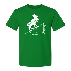 Hypotemoose Math Teacher T-Shirt, Geometry Pun Moose Graphic for Educators