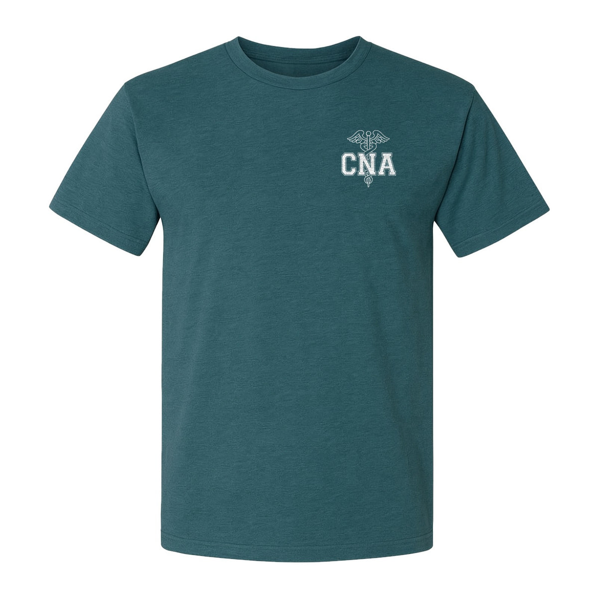 CNA T-Shirt with Caduceus Left Chest Design, Certified Nursing Assistant Graduation Tee