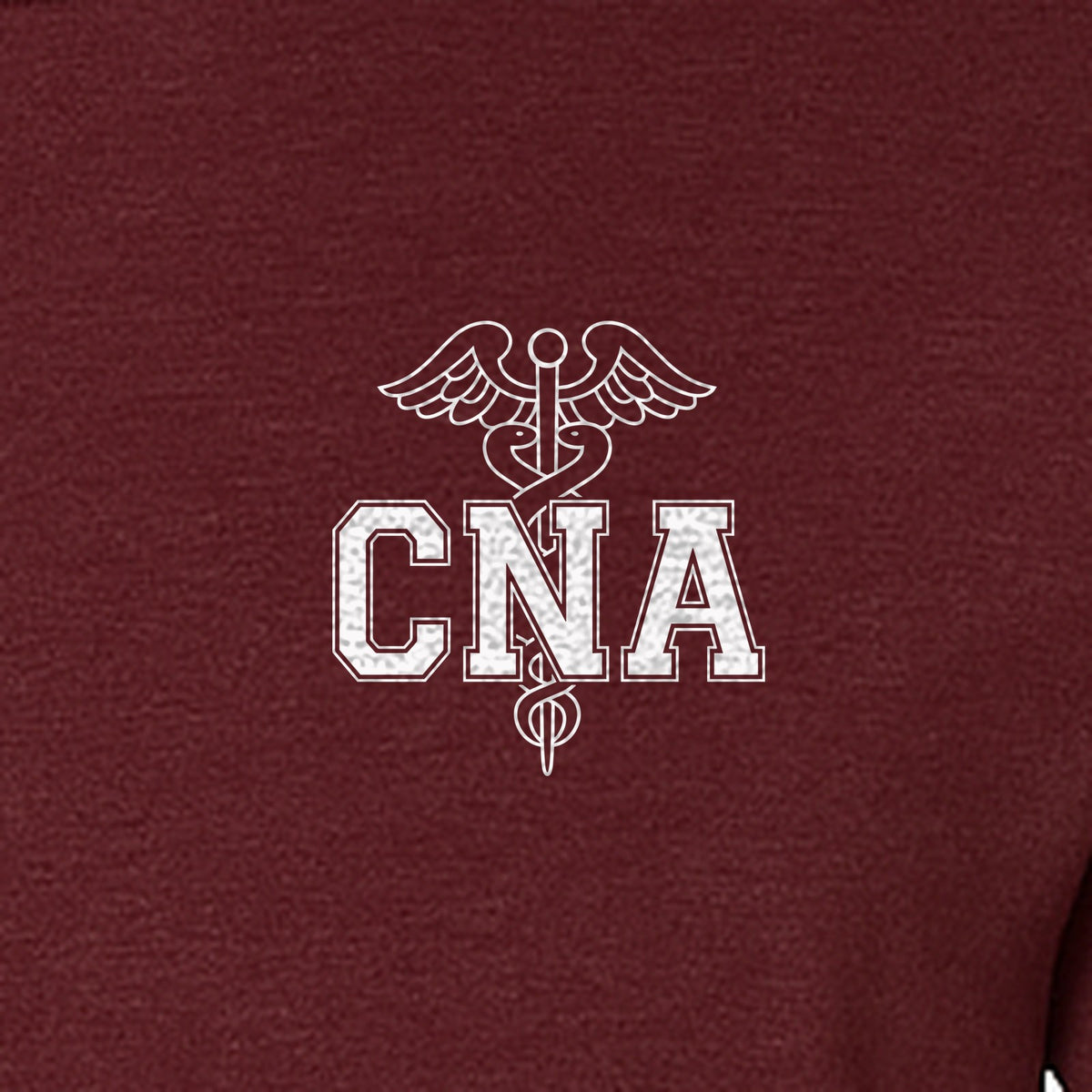 CNA T-Shirt with Caduceus Left Chest Design, Certified Nursing Assistant Graduation Tee