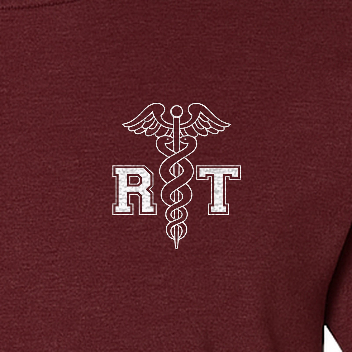 Respiratory Therapist T-Shirt, RT Caduceus Pocket Design for Pulmonology Professionals