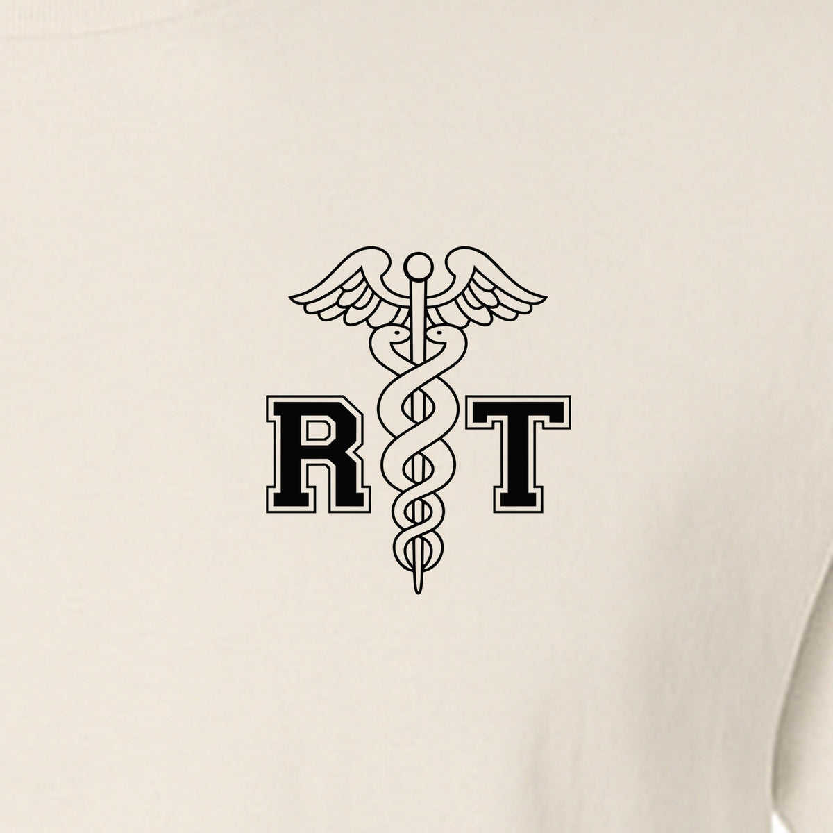 Respiratory Therapist T-Shirt, RT Caduceus Pocket Design for Pulmonology Professionals