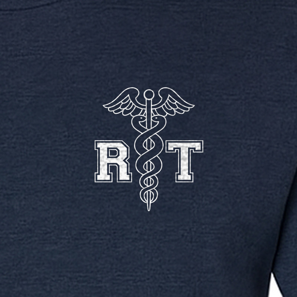Respiratory Therapist T-Shirt, RT Caduceus Pocket Design for Pulmonology Professionals