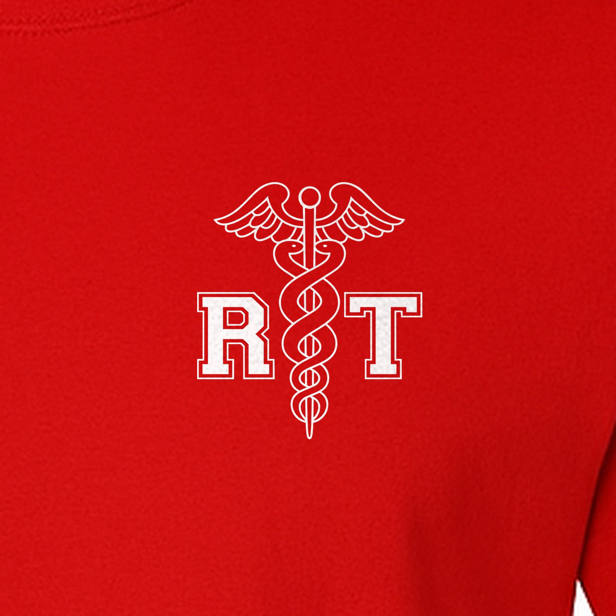 Respiratory Therapist T-Shirt, RT Caduceus Pocket Design for Pulmonology Professionals