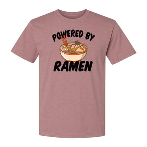 Ramen T-Shirt, Powered By Noodle Bowl Graphic for Foodies and Japanese Cuisine Lovers