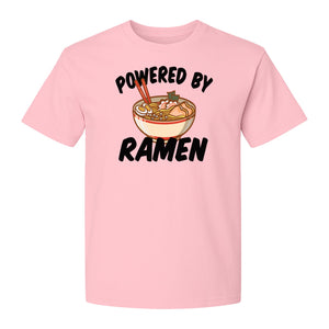 Ramen T-Shirt, Powered By Noodle Bowl Graphic for Foodies and Japanese Cuisine Lovers