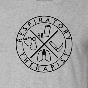 Respiratory Therapist T-Shirt, Stethoscope and Lungs Graphic for Pulmonology Professionals