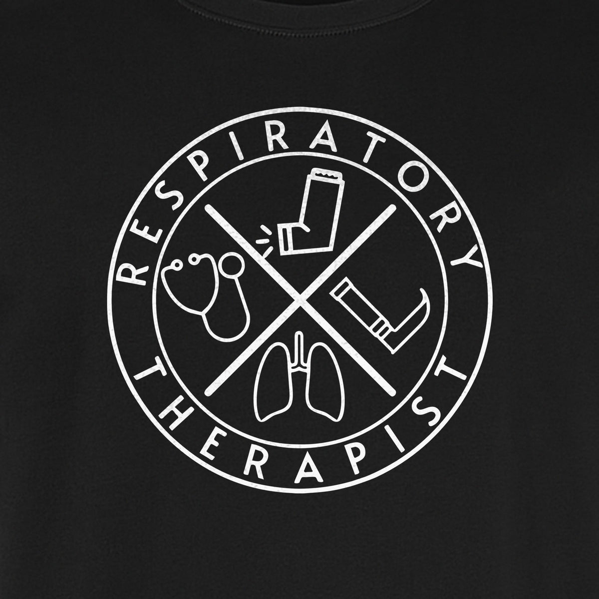 Respiratory Therapist T-Shirt, Stethoscope and Lungs Graphic for Pulmonology Professionals