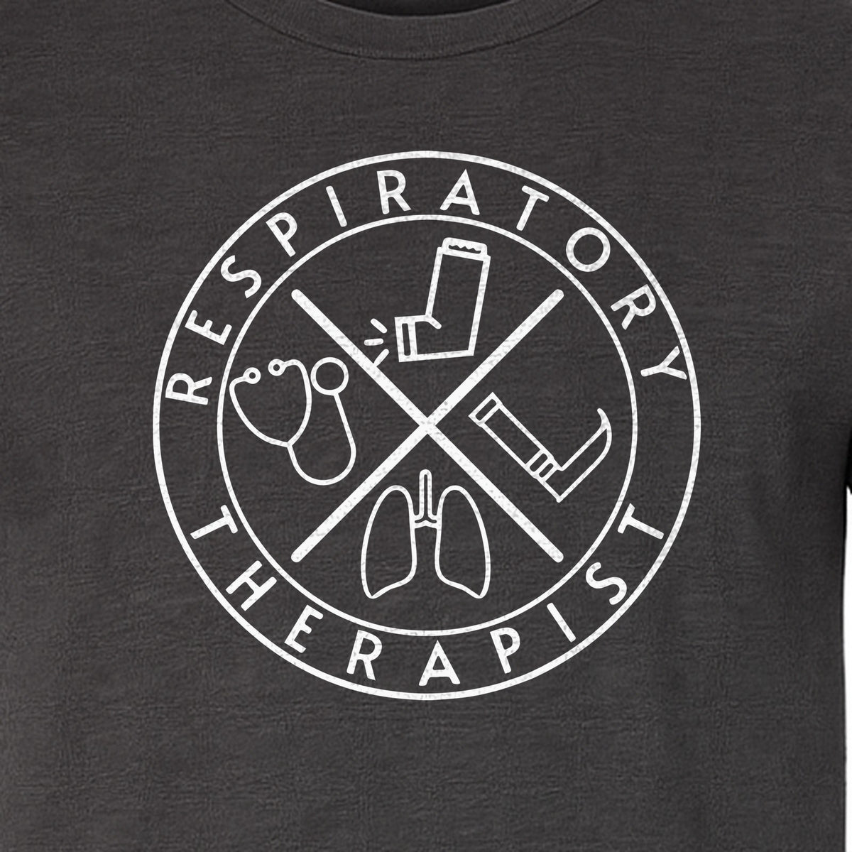 Respiratory Therapist T-Shirt, Stethoscope and Lungs Graphic for Pulmonology Professionals