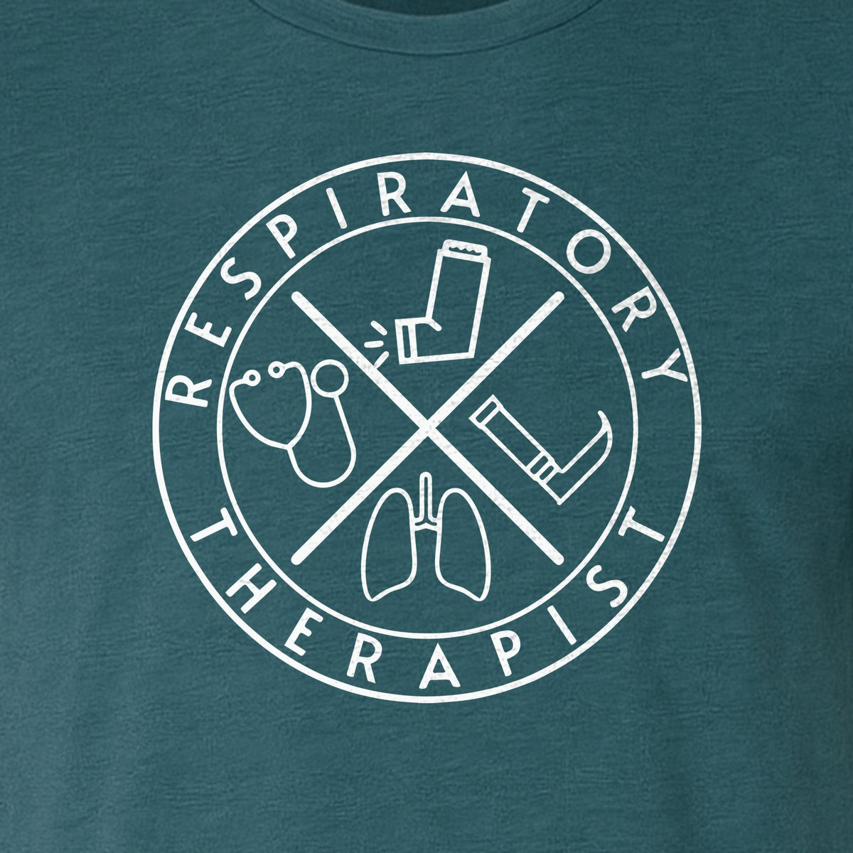 Respiratory Therapist T-Shirt, Stethoscope and Lungs Graphic for Pulmonology Professionals