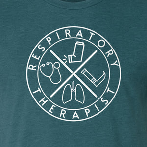 Respiratory Therapist T-Shirt, Stethoscope and Lungs Graphic for Pulmonology Professionals