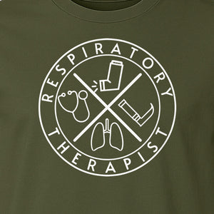 Respiratory Therapist T-Shirt, Stethoscope and Lungs Graphic for Pulmonology Professionals