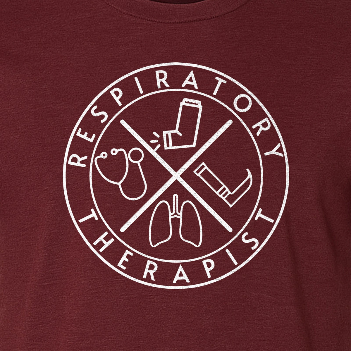 Respiratory Therapist T-Shirt, Stethoscope and Lungs Graphic for Pulmonology Professionals