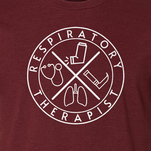 Respiratory Therapist T-Shirt, Stethoscope and Lungs Graphic for Pulmonology Professionals