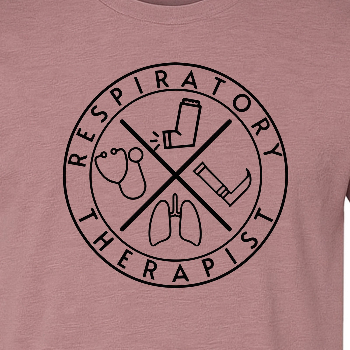 Respiratory Therapist T-Shirt, Stethoscope and Lungs Graphic for Pulmonology Professionals