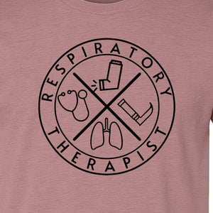 Respiratory Therapist T-Shirt, Stethoscope and Lungs Graphic for Pulmonology Professionals