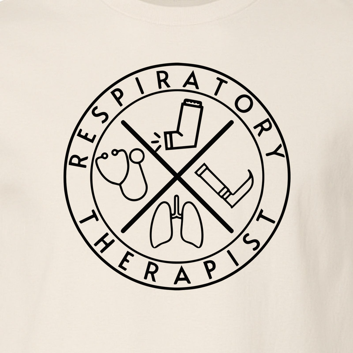 Respiratory Therapist T-Shirt, Stethoscope and Lungs Graphic for Pulmonology Professionals