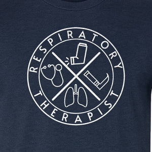 Respiratory Therapist T-Shirt, Stethoscope and Lungs Graphic for Pulmonology Professionals