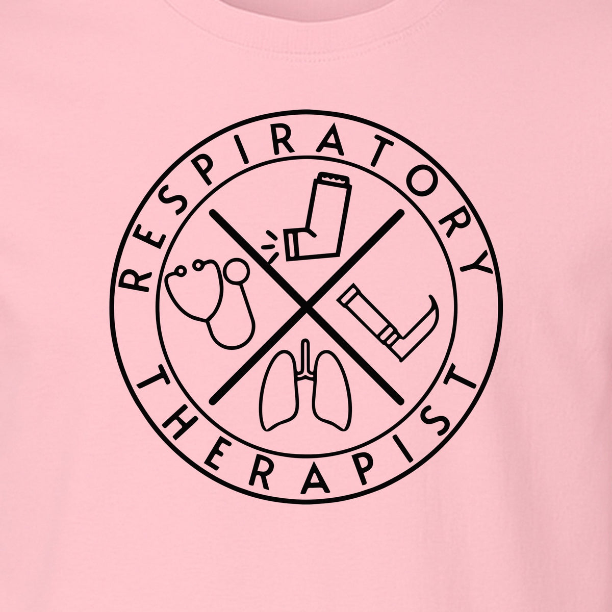 Respiratory Therapist T-Shirt, Stethoscope and Lungs Graphic for Pulmonology Professionals