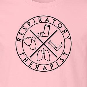 Respiratory Therapist T-Shirt, Stethoscope and Lungs Graphic for Pulmonology Professionals