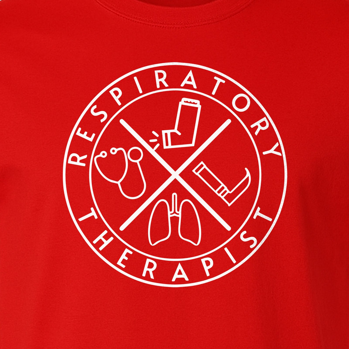 Respiratory Therapist T-Shirt, Stethoscope and Lungs Graphic for Pulmonology Professionals