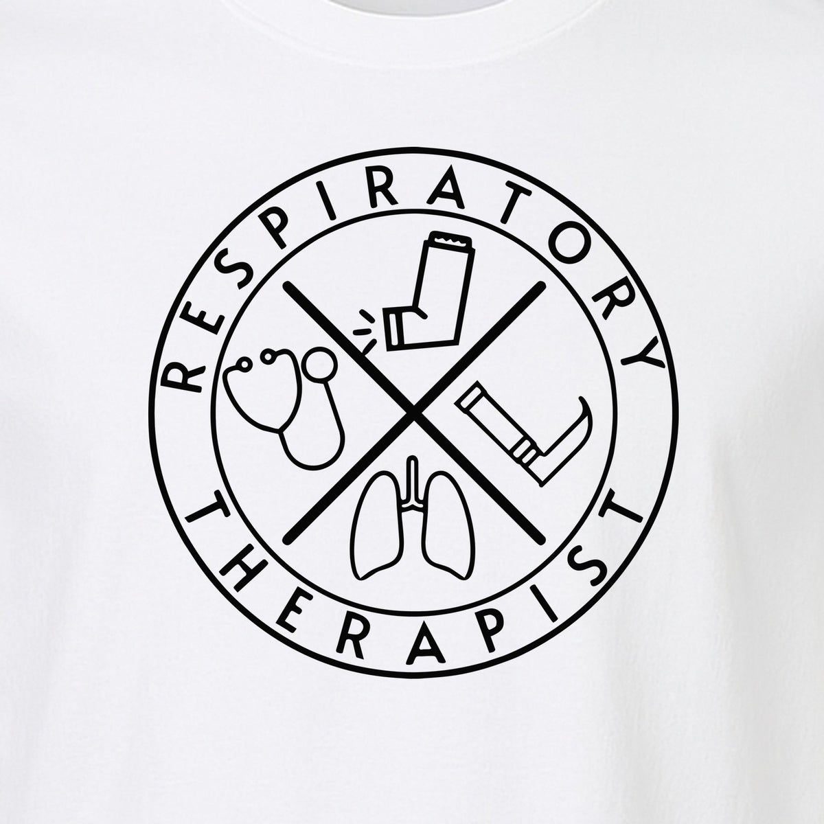 Respiratory Therapist T-Shirt, Stethoscope and Lungs Graphic for Pulmonology Professionals