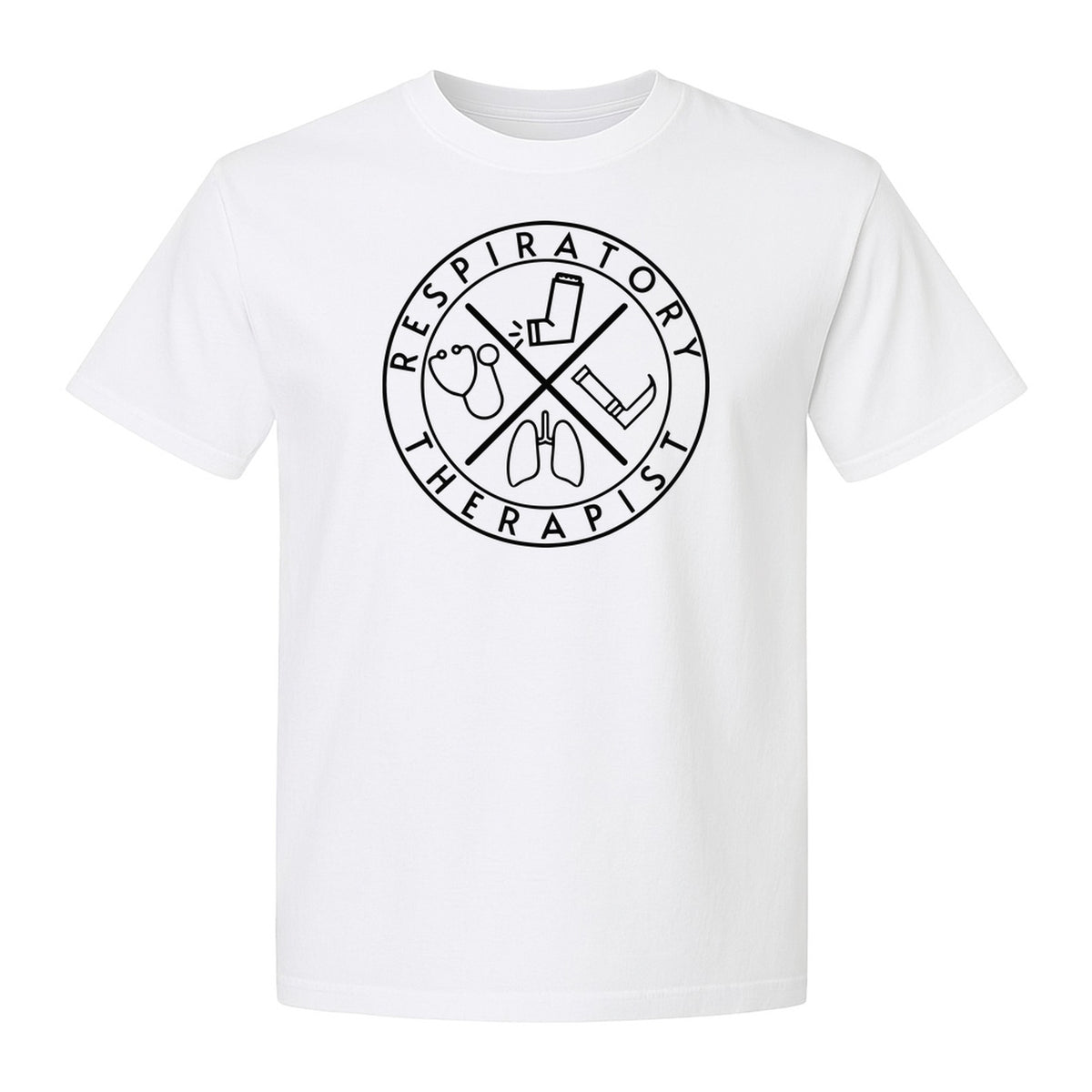 Respiratory Therapist T-Shirt, Stethoscope and Lungs Graphic for Pulmonology Professionals