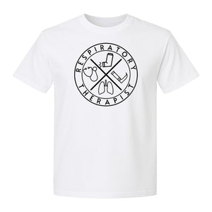 Respiratory Therapist T-Shirt, Stethoscope and Lungs Graphic for Pulmonology Professionals