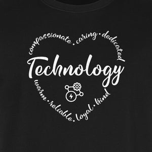 Technology Teacher T-Shirt, Compassionate Caring Dedicated STEM Educator Design for Back to School