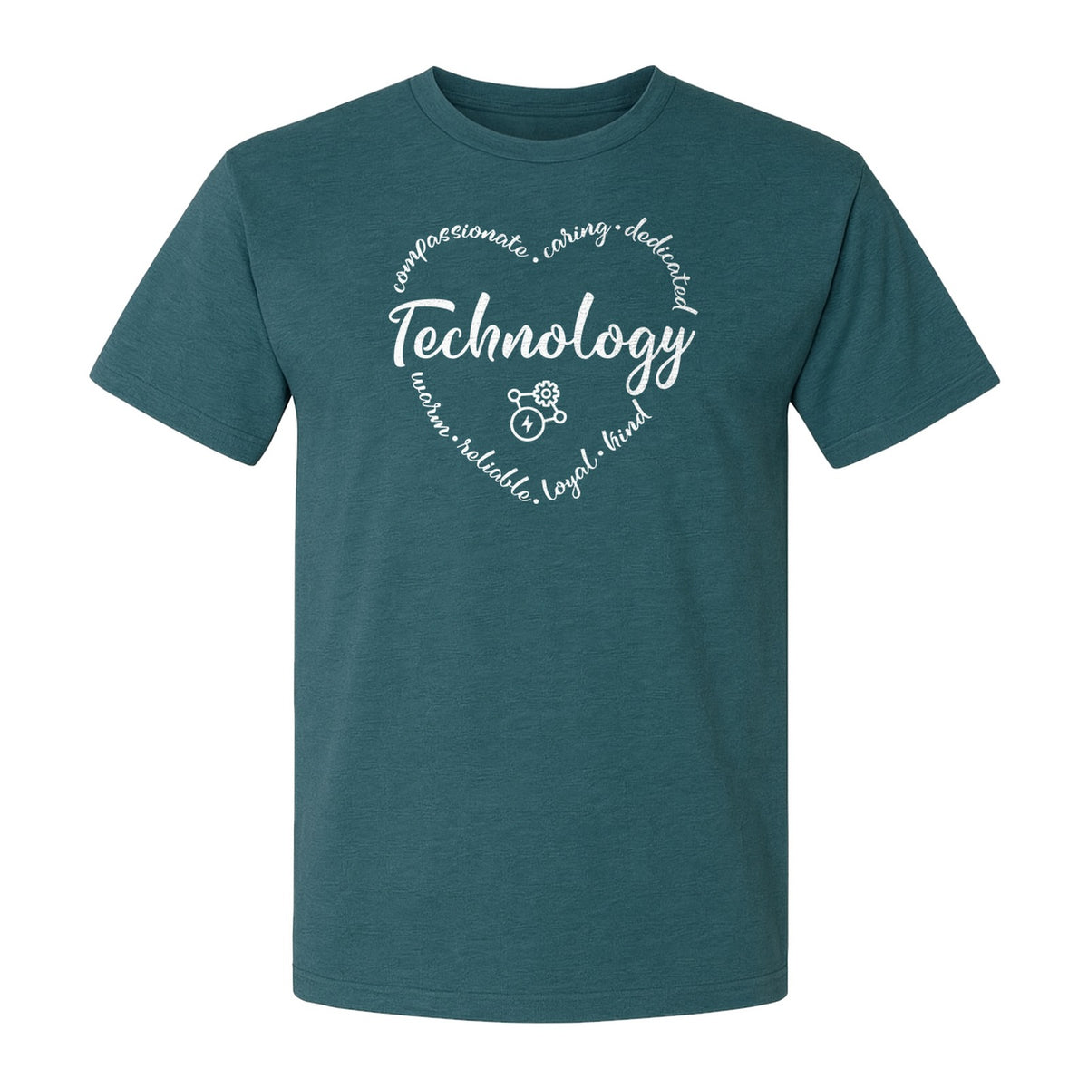 Technology Teacher T-Shirt, Compassionate Caring Dedicated STEM Educator Design for Back to School