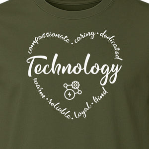 Technology Teacher T-Shirt, Compassionate Caring Dedicated STEM Educator Design for Back to School