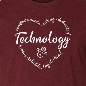 Technology Teacher T-Shirt, Compassionate Caring Dedicated STEM Educator Design for Back to School