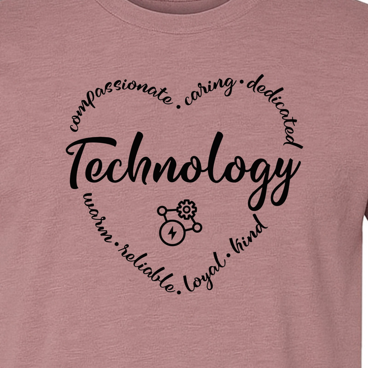 Technology Teacher T-Shirt, Compassionate Caring Dedicated STEM Educator Design for Back to School