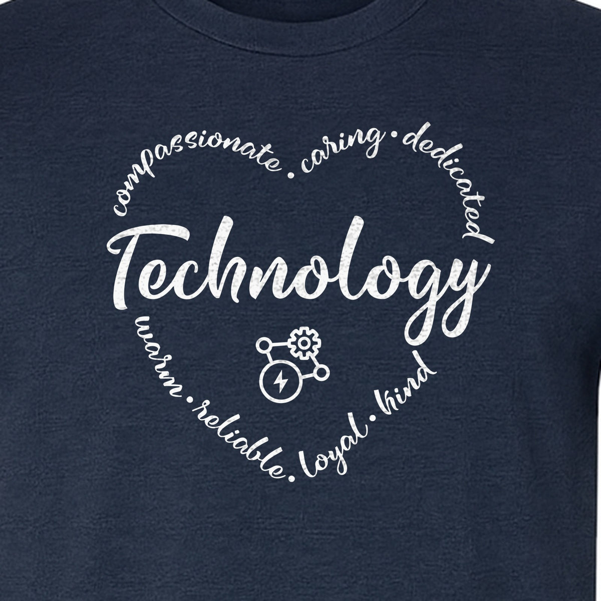 Technology Teacher T-Shirt, Compassionate Caring Dedicated STEM Educator Design for Back to School