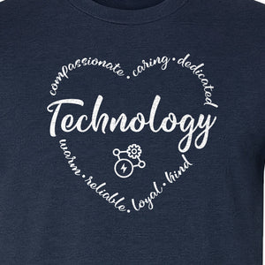 Technology Teacher T-Shirt, Compassionate Caring Dedicated STEM Educator Design for Back to School