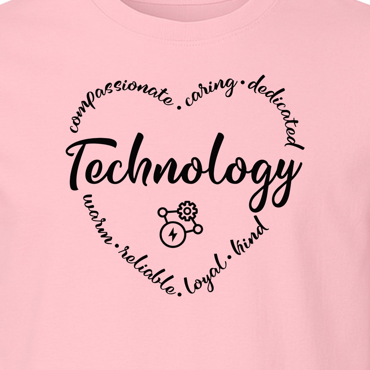Technology Teacher T-Shirt, Compassionate Caring Dedicated STEM Educator Design for Back to School