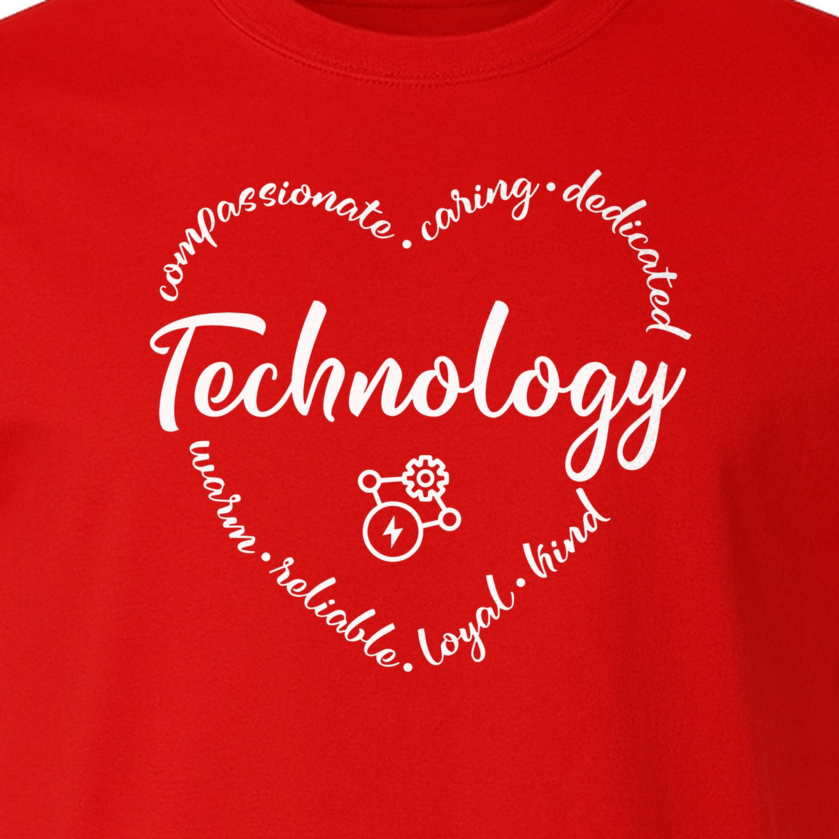 Technology Teacher T-Shirt, Compassionate Caring Dedicated STEM Educator Design for Back to School