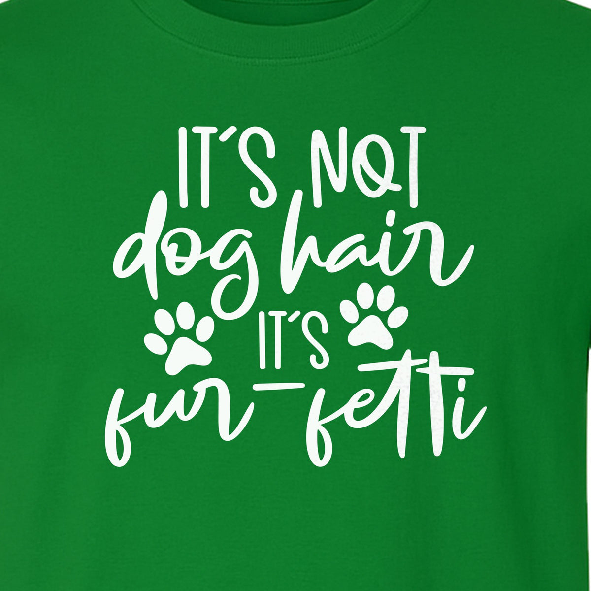 Fur Fetti Dog Mom T-Shirt, Paw Print Quote for Pet Lovers and Animal Parents