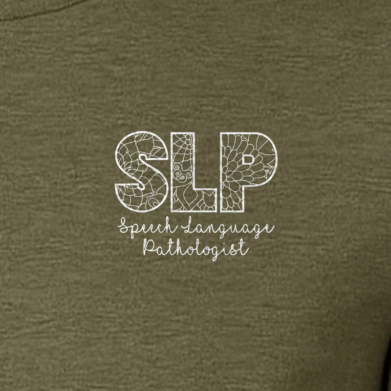 Speech Language Pathologist T-Shirt, SLP Pocket Print for Therapists, Students and Graduates