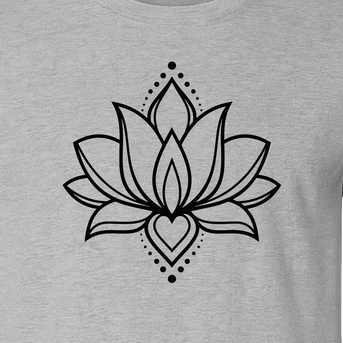 Lotus Flower T-Shirt, Boho Mandala Yoga Meditation Gift for Mindfulness Lovers