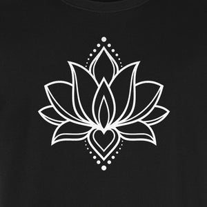 Lotus Flower T-Shirt, Boho Mandala Yoga Meditation Gift for Mindfulness Lovers