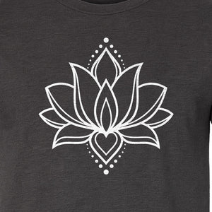 Lotus Flower T-Shirt, Boho Mandala Yoga Meditation Gift for Mindfulness Lovers