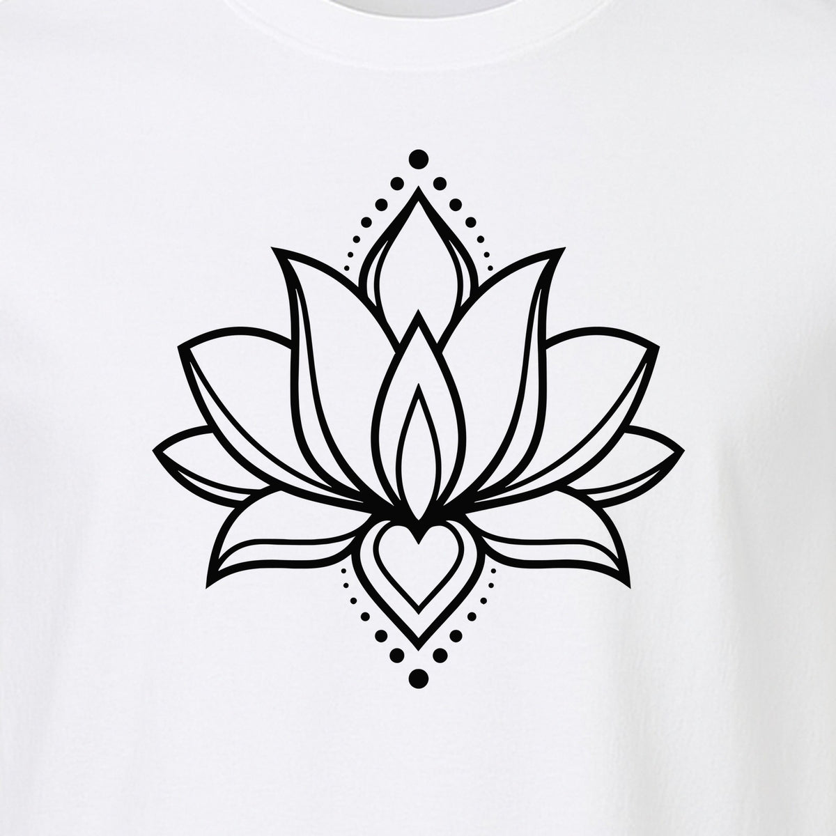 Lotus Flower T-Shirt, Boho Mandala Yoga Meditation Gift for Mindfulness Lovers