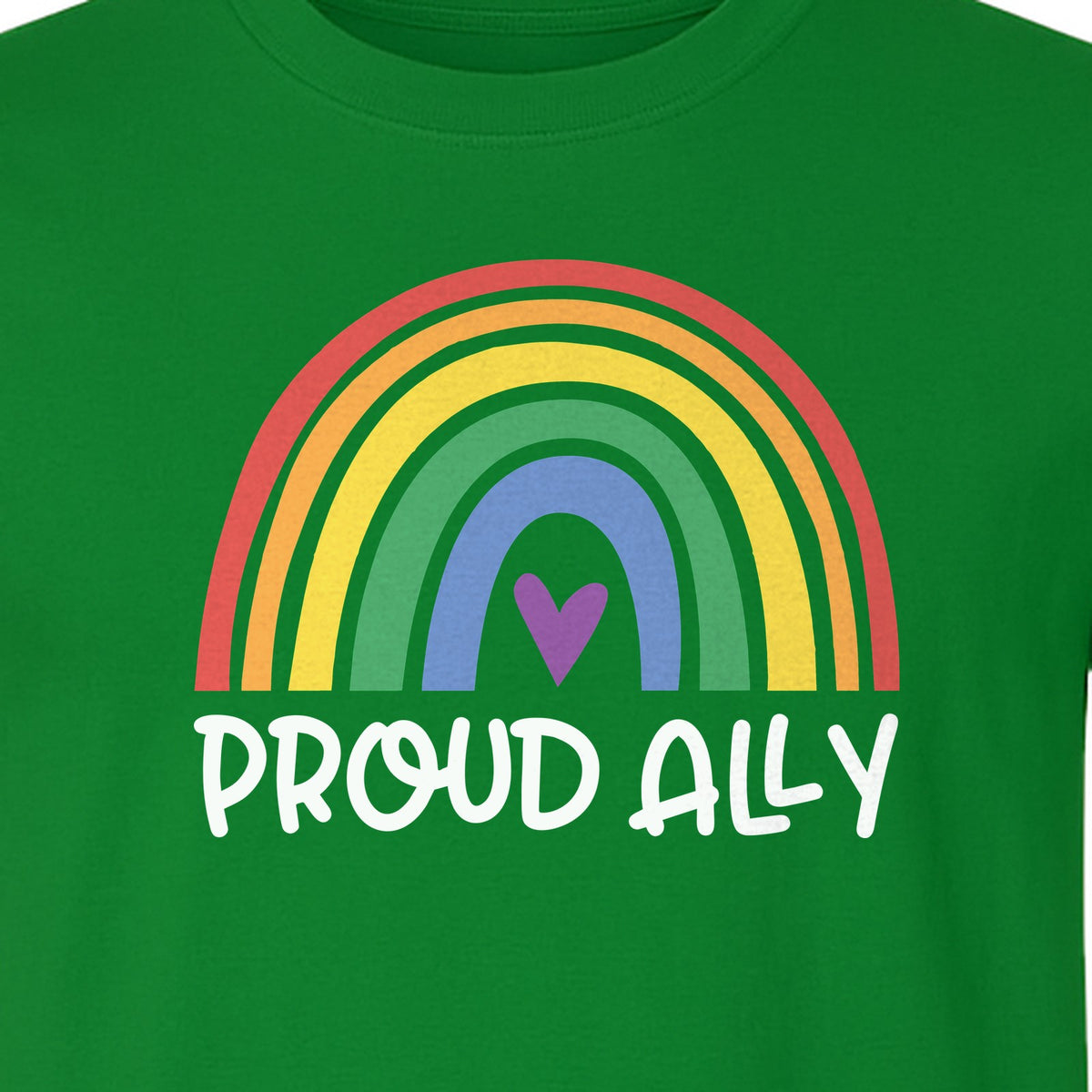 Proud Ally Rainbow T-Shirt, LGBTQ Support and Equality Design for Pride Month Celebrations
