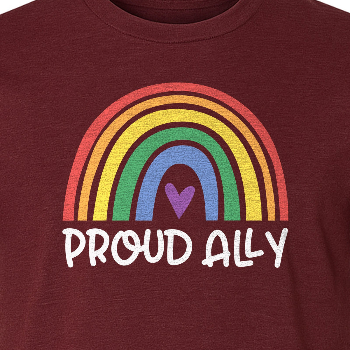 Proud Ally Rainbow T-Shirt, LGBTQ Support and Equality Design for Pride Month Celebrations
