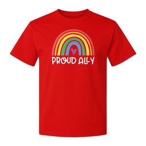 Proud Ally Rainbow T-Shirt, LGBTQ Support and Equality Design for Pride Month Celebrations