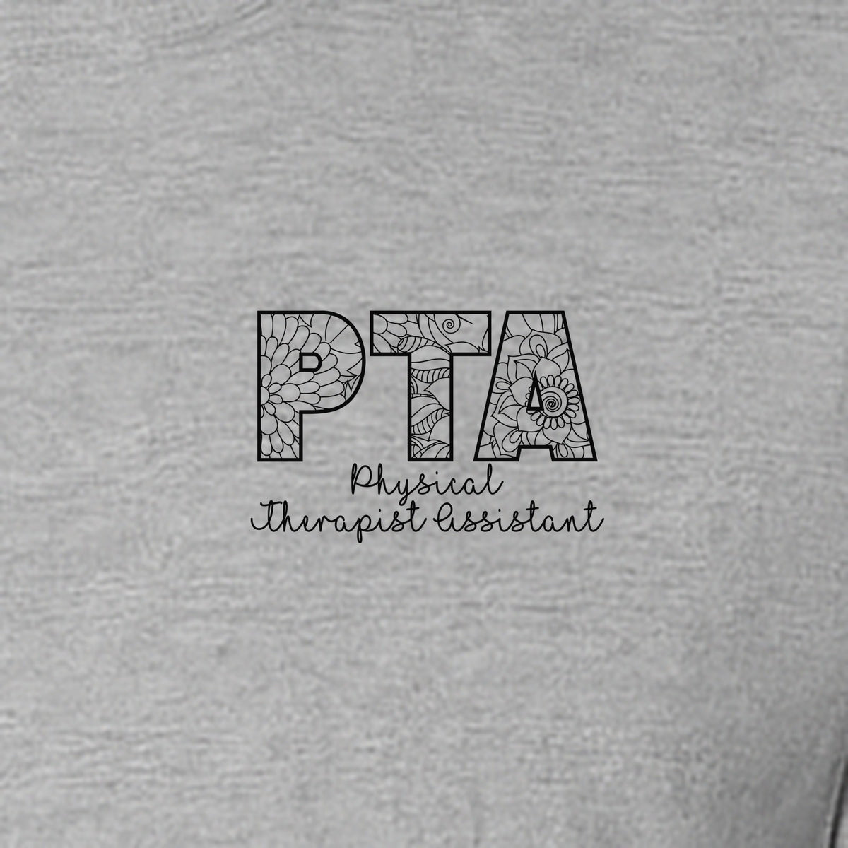 PTA T-Shirt, Physical Therapist Assistant Pocket Print for Graduation Gifts